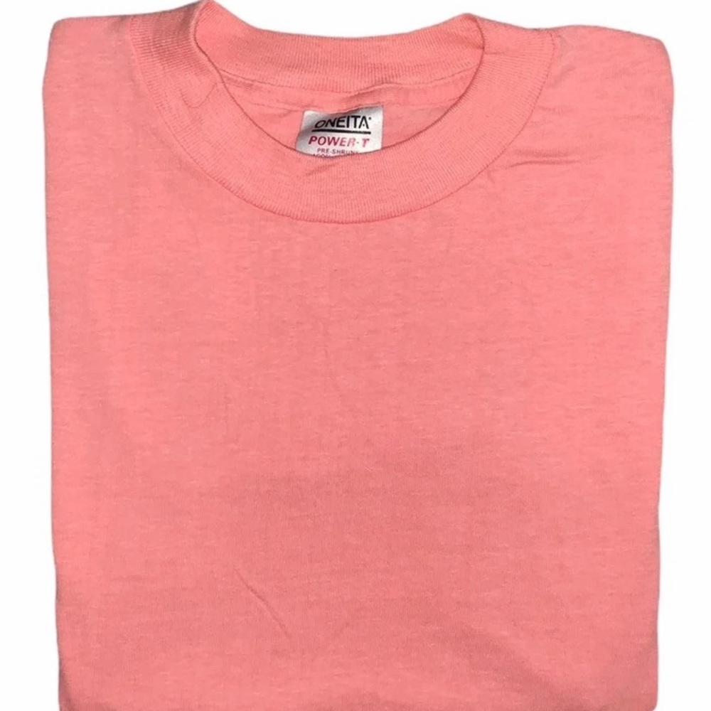 (Deadstock) Vintage 1980s Oneita Sport Power T 50/50 Blank T-Shirts